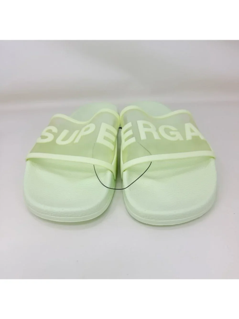 Superga 1908 Clear Identity Slides Sandals Green Women’s Size 8 - Picture 3 of 7